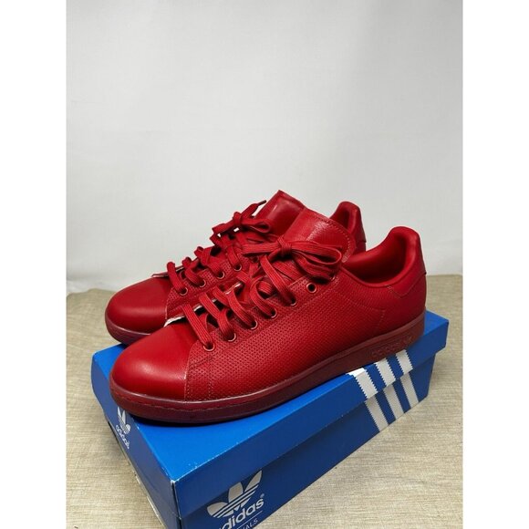 Adidas Stan Smith ADICOLOR TRIPLE RED  Pharrell Scarlet Sneakers S80248 Sz 11.5 - Picture 1 of 7